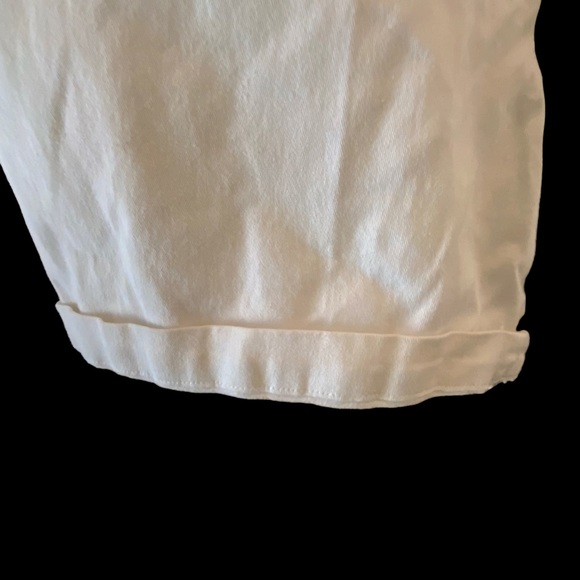 Jones Wear Sport Shorts White Stretch Five Pocket Cuffs High Waist Size 8 - Picture 4 of 8